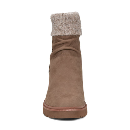 Gresa Waterproof Block Heel Round Toe Casual Booties - Earth Shoes Exclusive