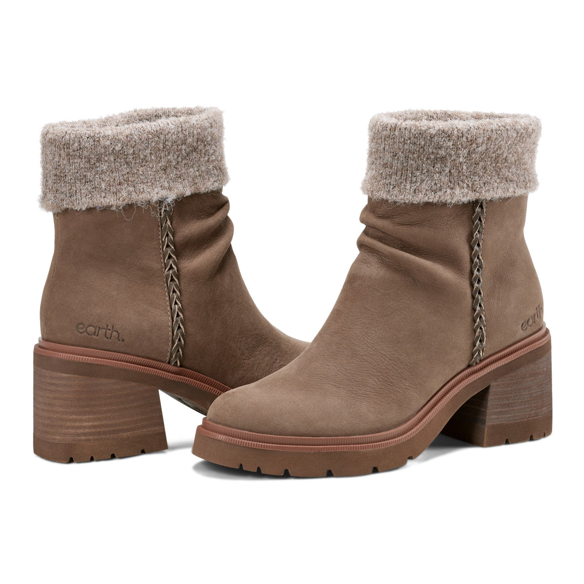 Gresa Waterproof Block Heel Round Toe Casual Booties - Earth Shoes Exclusive