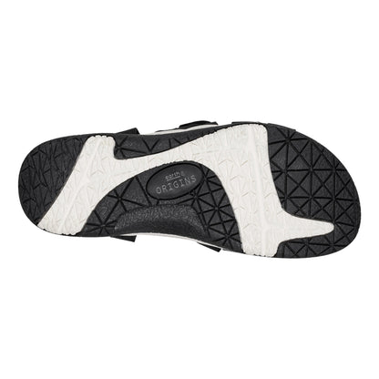 Samsin Round Toe Strappy Casual Flat Sandals - Earth Shoes Premium
