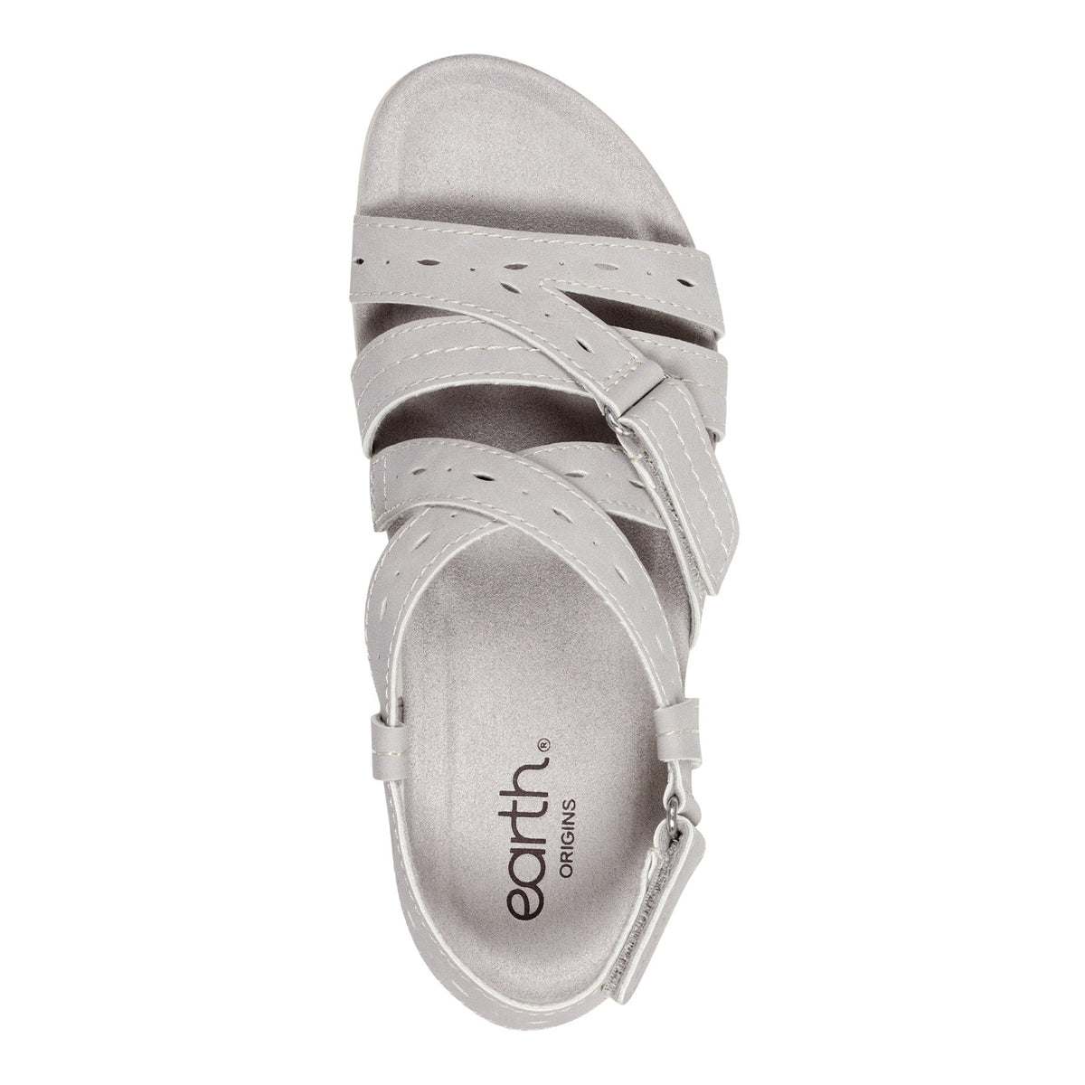 Samsin Round Toe Strappy Casual Flat Sandals - Earth Shoes Popular
