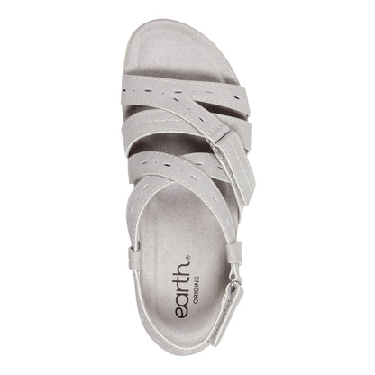 Samsin Round Toe Strappy Casual Flat Sandals - Earth Shoes Popular