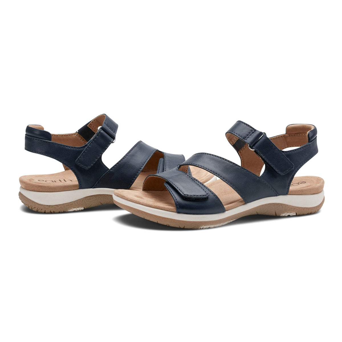 Sureal Leather Strappy Sandals - Earth Shoes Trending
