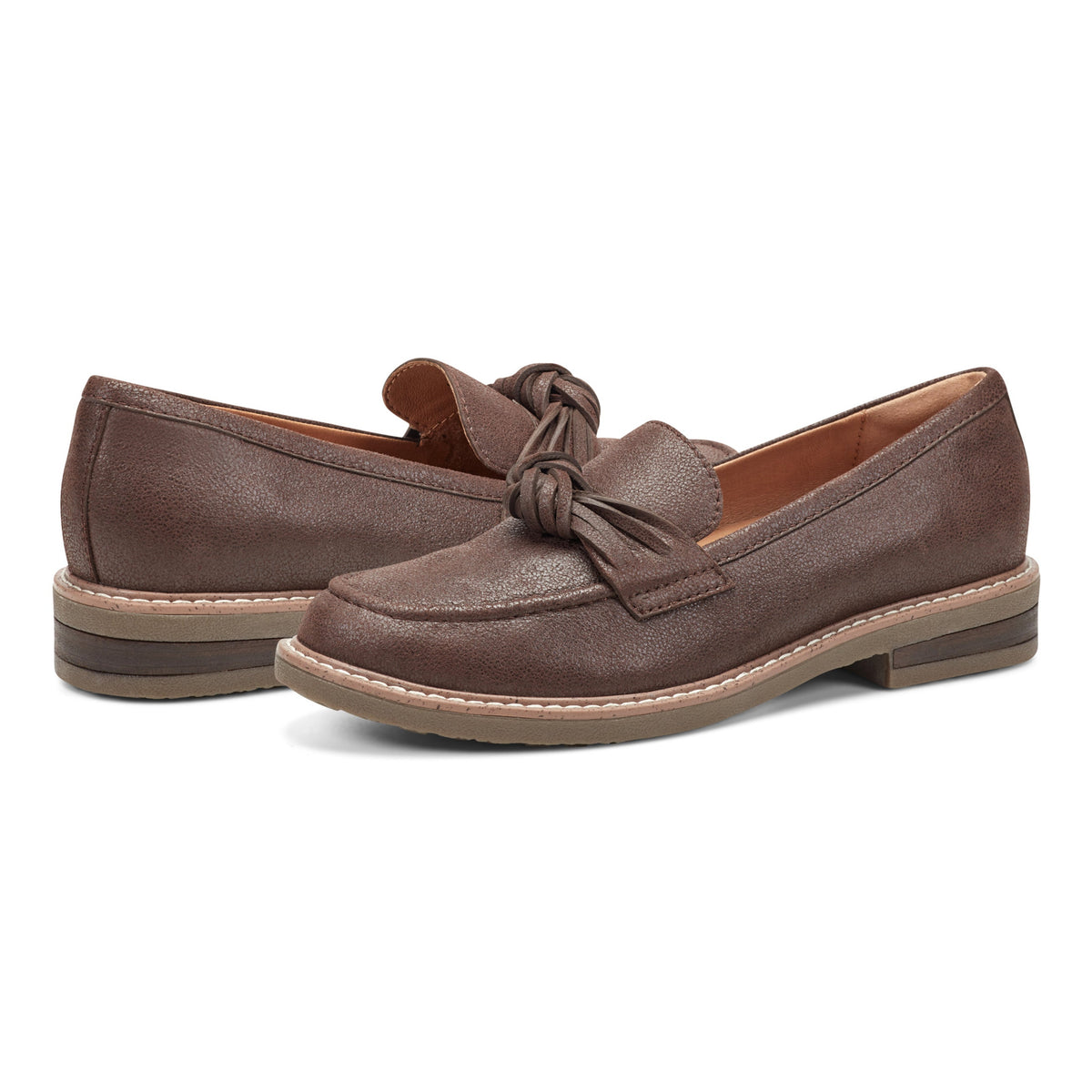 Jayde Leather Knotted Loafers - Earth Shoes Signature