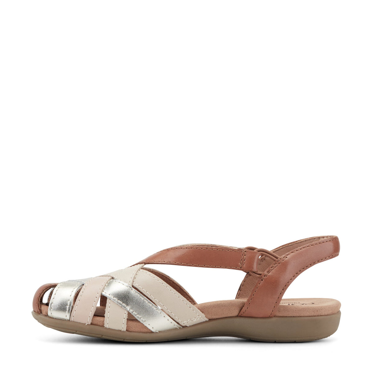 Berri Woven Casual Round Toe Slip-on Sandals - Earth Shoes Recommended