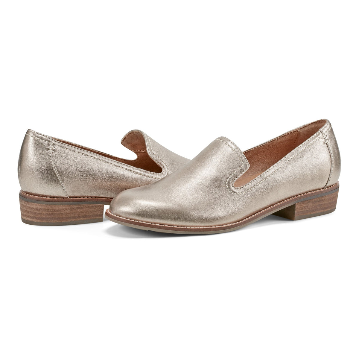 Edna Round Toe Casual Slip-on Flat Loafers - Earth Shoes New