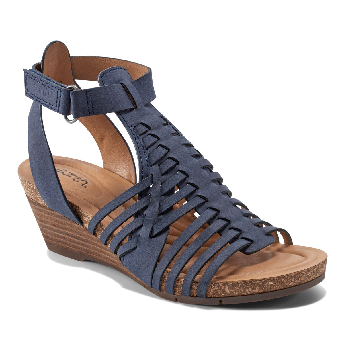 Hattie Round Toe Strappy Wedge Sandals - Earth Shoes Trending