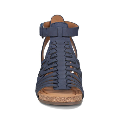 Hattie Round Toe Strappy Wedge Sandals - Earth Shoes Trending
