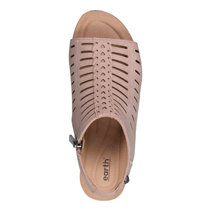 Hana Round Toe Laser Cut Dress Sandals - Earth Shoes Popular