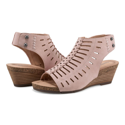 Hana Round Toe Laser Cut Dress Sandals - Earth Shoes Popular