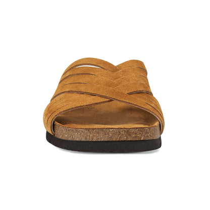 Atlas Square Toe Slip-on Strappy Casual Sandals - Earth Shoes Recommended