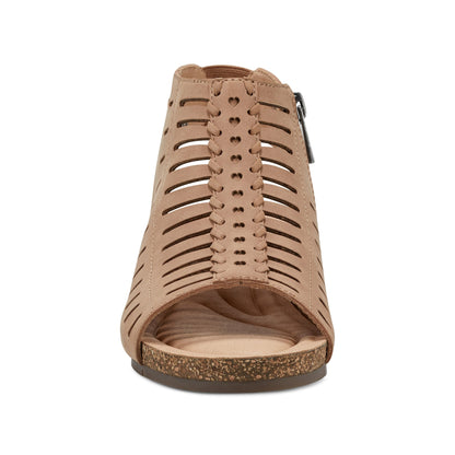 Hana Round Toe Laser Cut Dress Sandals - Earth Shoes Featured