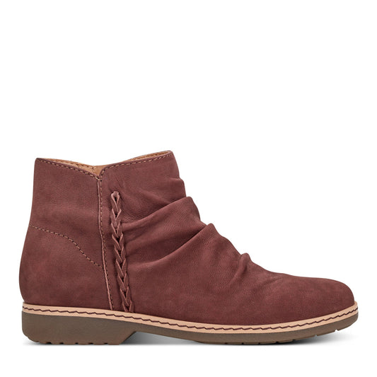 Hilaree Water Repellent Round Toe Ruched Casual Booties - Earth Shoes Trending