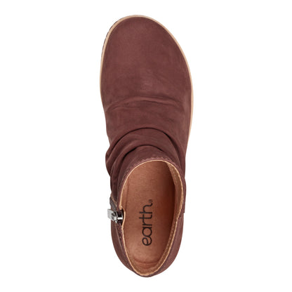 Hilaree Water Repellent Round Toe Ruched Casual Booties - Earth Shoes Trending