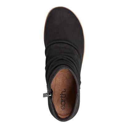 Hilaree Water Repellent Round Toe Ruched Casual Booties - Earth Shoes Signature
