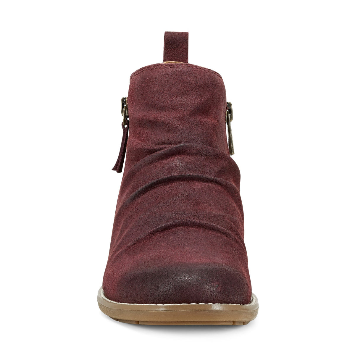 Nadya Round Toe Ruched Casual Booties - Earth Shoes Recommended