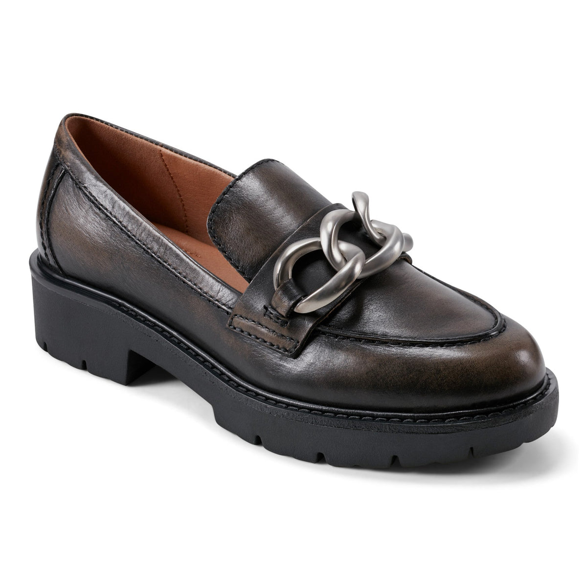 Zalor Round Toe Lug Sole Casual Slip-on Loafers - Earth Shoes Trending