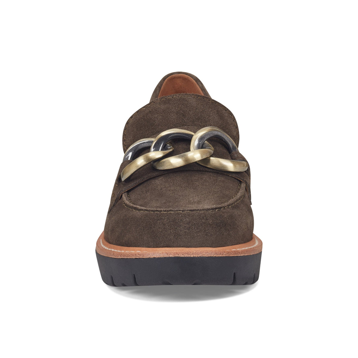 Zalor Round Toe Lug Sole Casual Slip-on Loafers - Earth Shoes Recommended