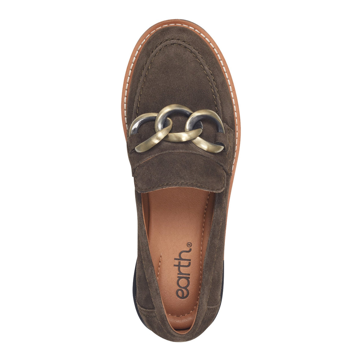 Zalor Round Toe Lug Sole Casual Slip-on Loafers - Earth Shoes Recommended