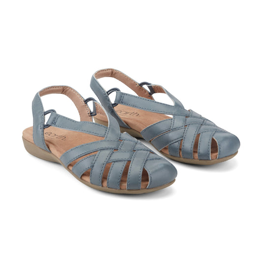 Berri Woven Casual Round Toe Slip-on Sandals - Earth Shoes Premium