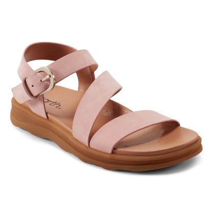 Lainey Casual Strappy Round Toe Flat Sandals - Earth Shoes Exclusive