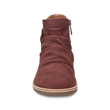 Hilaree Water Repellent Round Toe Ruched Casual Booties - Earth Shoes Best Seller