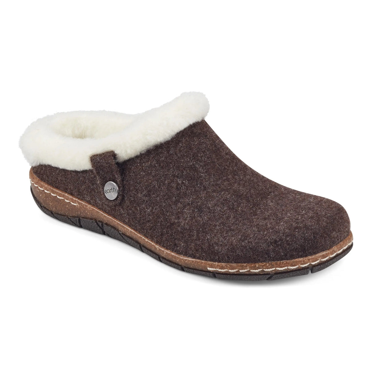 Elena Cold Weather Round Toe Casual Slip-on Clogs - Earth Shoes Signature
