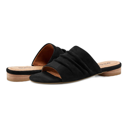 Talma Ruched Flat Slip-On Sandals - Earth Shoes Featured