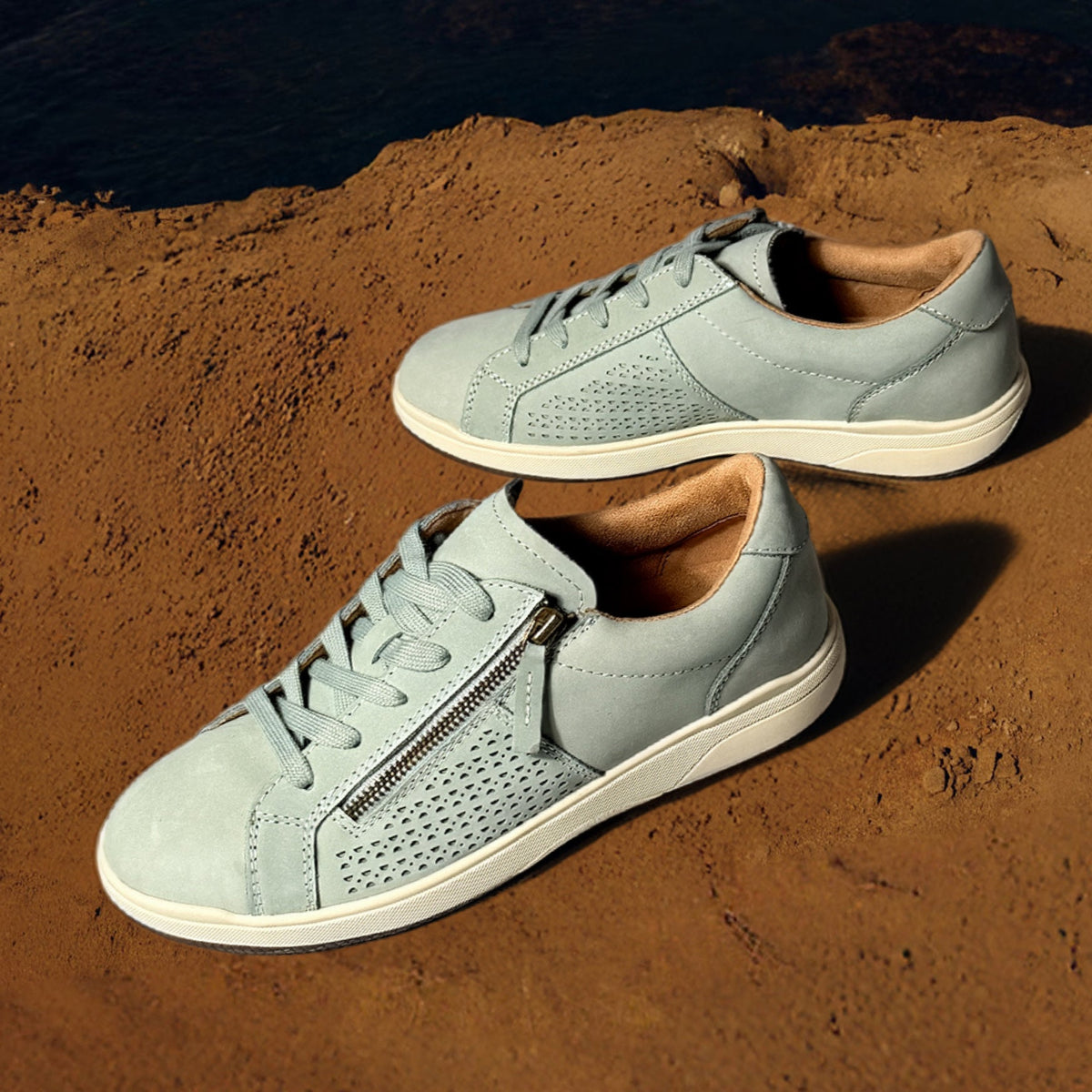 Netta Round Toe Casual Lace-up Sneakers - Earth Shoes Signature