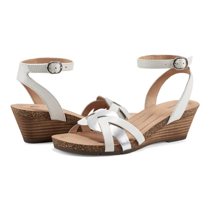 Herly Woven Strappy Stacked Heel Dress Sandals - Earth Shoes Premium
