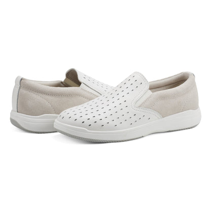 Nel Laser Cut Round Toe Casual Slip-on Sneakers - Earth Shoes New