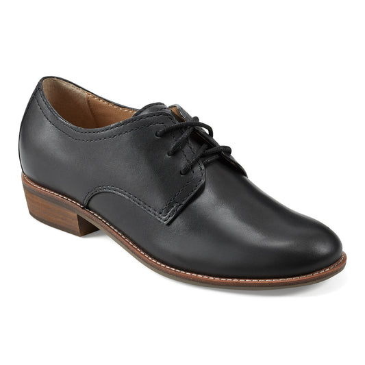 Eane Stacked Heel Casual Lace-Up Loafers - Earth Shoes Popular