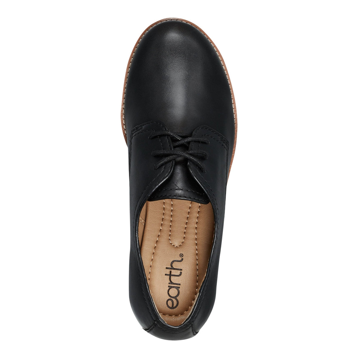 Eane Stacked Heel Casual Lace-Up Loafers - Earth Shoes Popular
