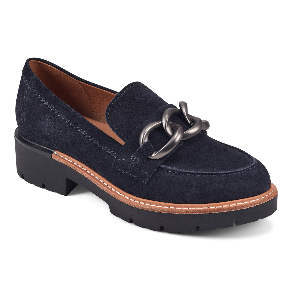 Zalor Round Toe Lug Sole Casual Slip-on Loafers - Earth Shoes Best Seller