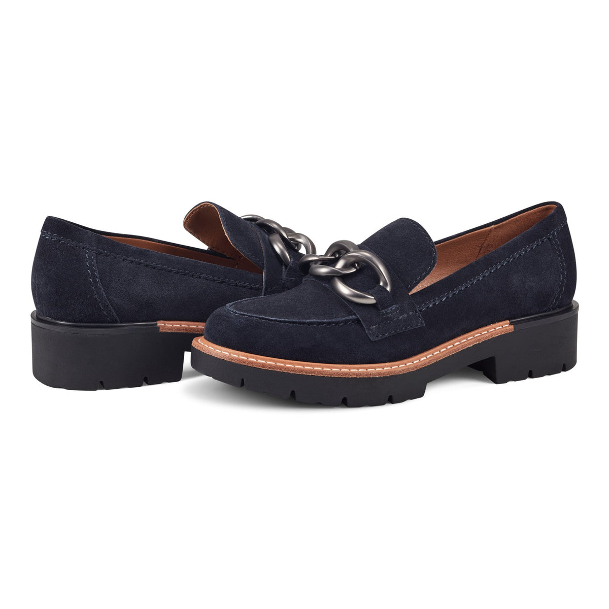 Zalor Round Toe Lug Sole Casual Slip-on Loafers - Earth Shoes Best Seller