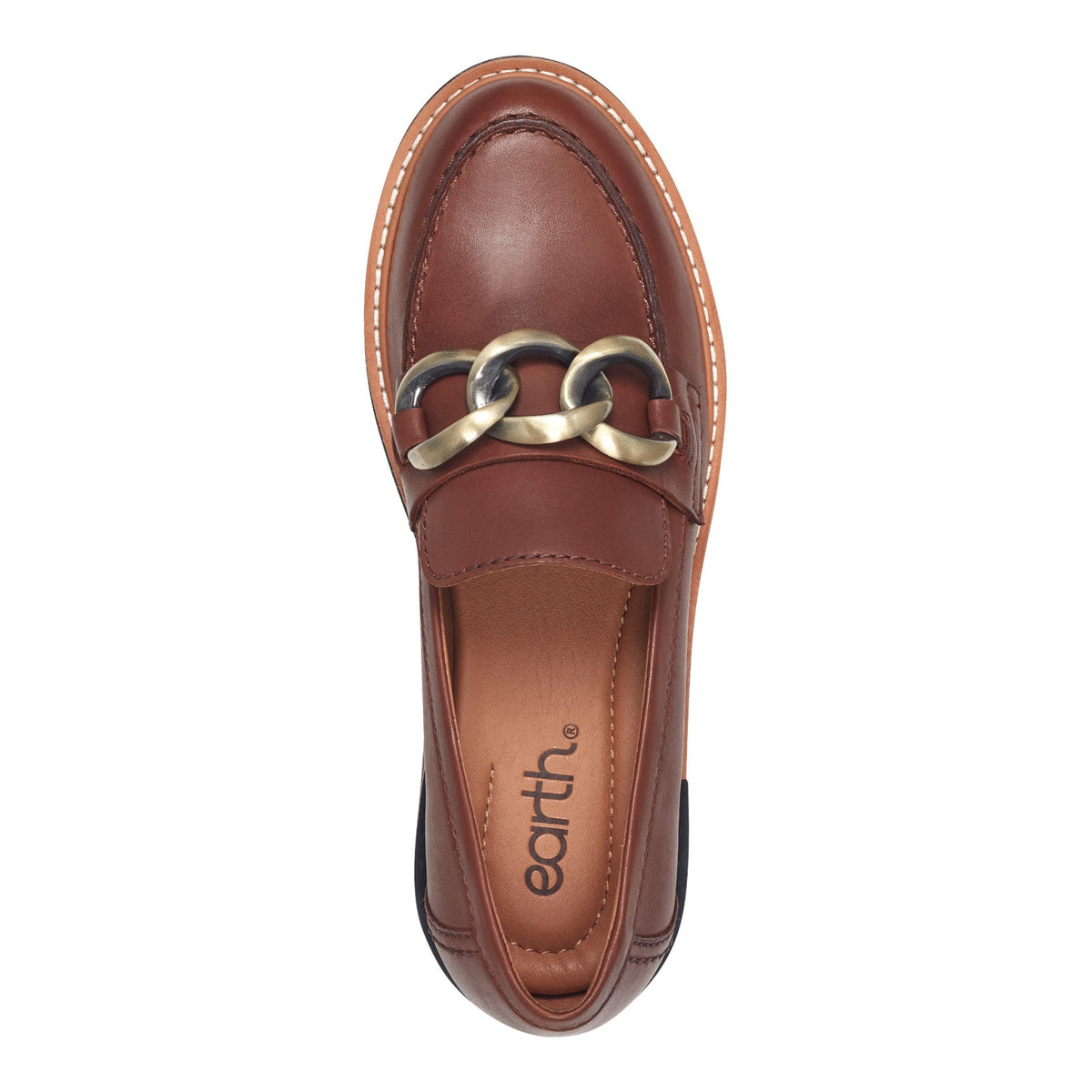 Zalor Round Toe Lug Sole Casual Slip-on Loafers - Earth Shoes Recommended